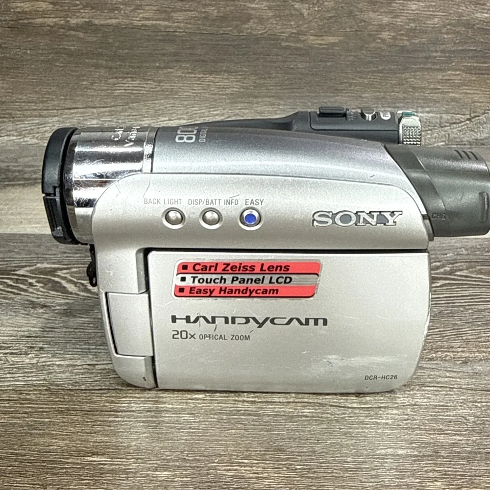 Sony Handycam DCR-HC26 Digital Video Camera Rec. 20X Zoom Untested No Battery